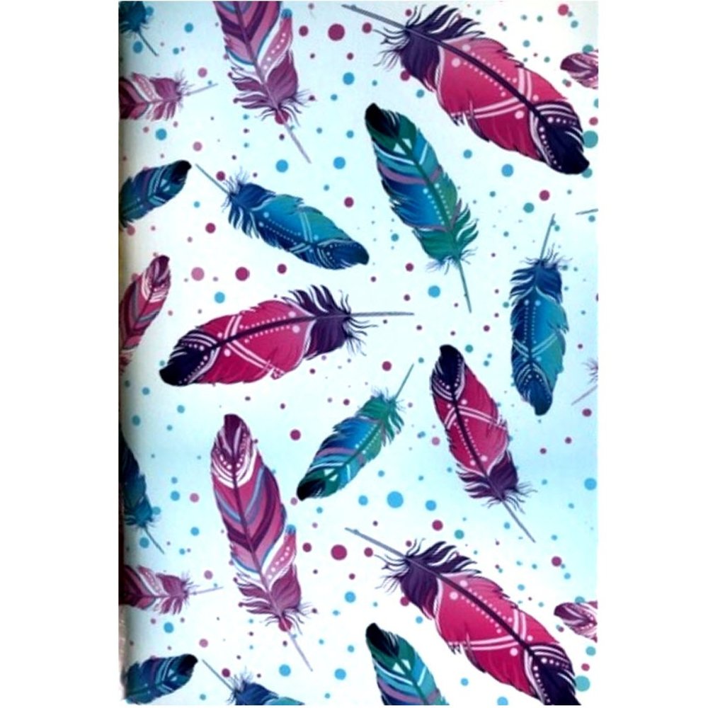 Fun Colorful Feather Notebook